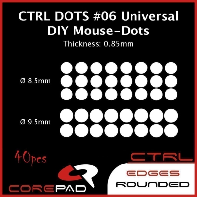 Corepad Skatez DOTS AIR CTRL #06 06 Universal DIY Dot GHOSTGLIDES Edgerunner VORTEX CYCLONE PlastiX X-Raypad Jade Obsidian PRO Esports Tiger ICE